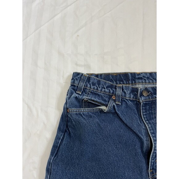 Vintage Levi’s 505 Jeans Men’s 34x34 Blue Denim Straight Leg 90s Orange Tab 0215 - Picture 2 of 9